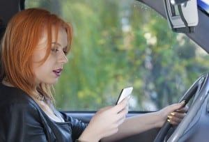 Teen texting while driving