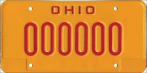 DUI license plate Ohio