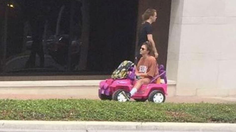Arrested For DWI, Now She Drives Around In A Pink Barbie Car
