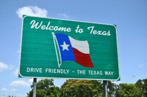 Welcome to Texas sign